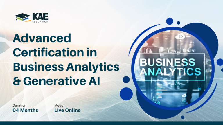 Advanced Certification in Business Analytics & Generative AI
