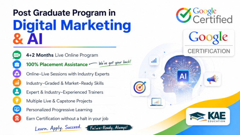 Post Graduate Program in Digital Marketing and Generative AI (Live Online)